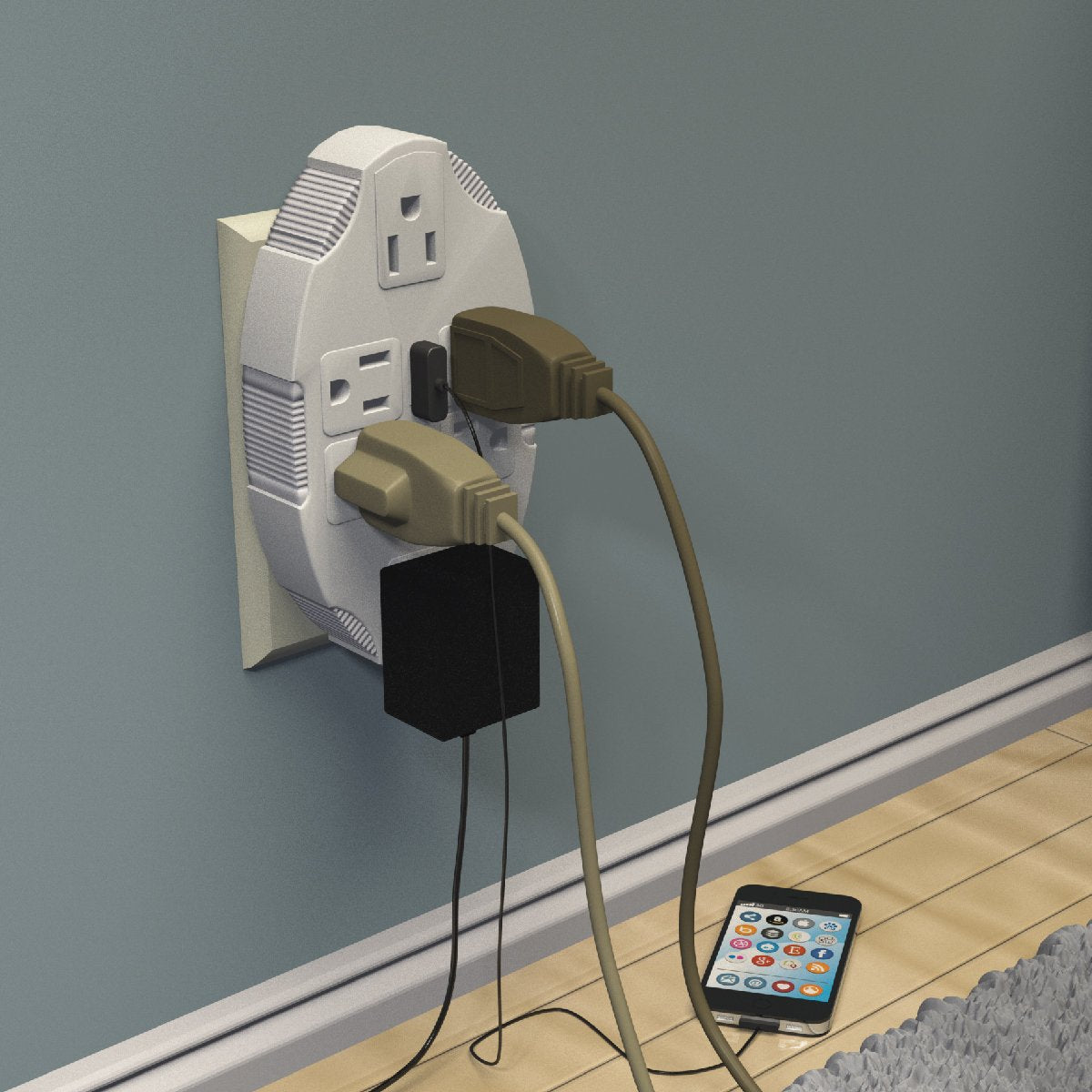 STANLEY 6-WAY USB TRANSFORMER TAP - Stanley Electrical Accessories