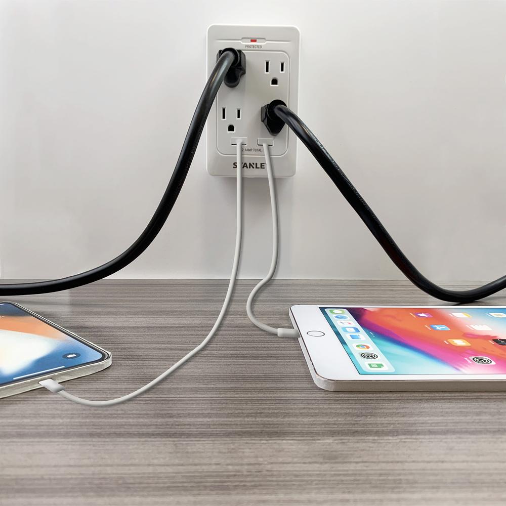 STANLEY SURGEQUAD USB - Stanley Electrical Accessories