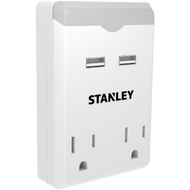 STANLEY 2 OUTLET USB NIGHT LIGHT - Stanley Electrical Accessories
